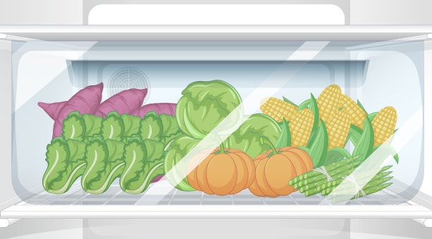 冰箱里放食物图片下载