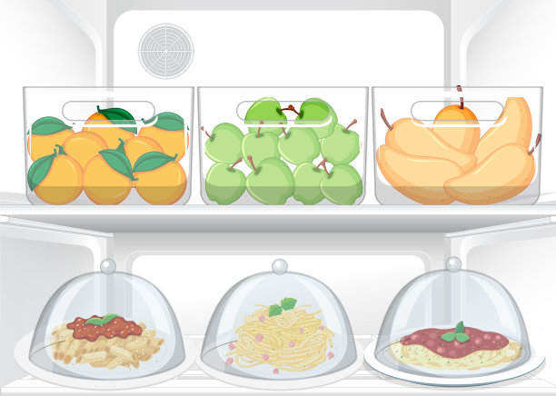 冰箱里放食物图片下载