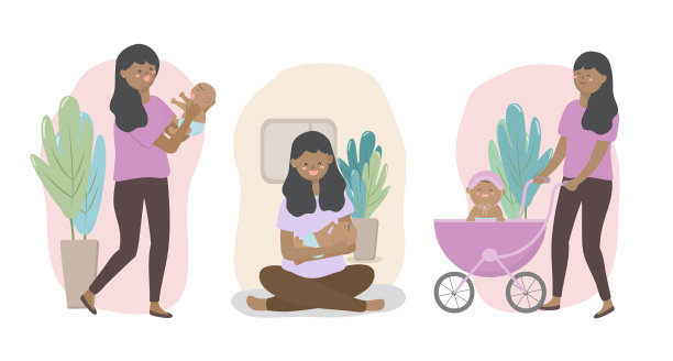 母亲节的概念表达了母亲和孩子之间的爱和纽带。图片下载