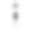 办公室女性角色穿着白色衬衫和裙子在站立姿势与举起手向上矢量插图图片下载