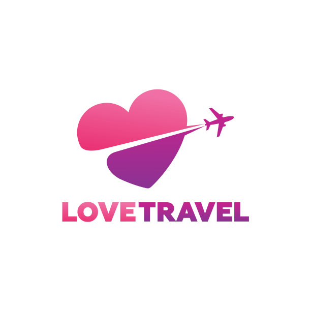 爱旅行标志模板设计向量，徽章，设计概念，创造符号，图标图片下载