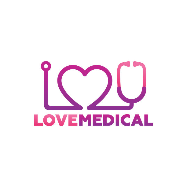 爱医学标志模板设计向量，徽章，设计概念，创造符号，图标图片下载