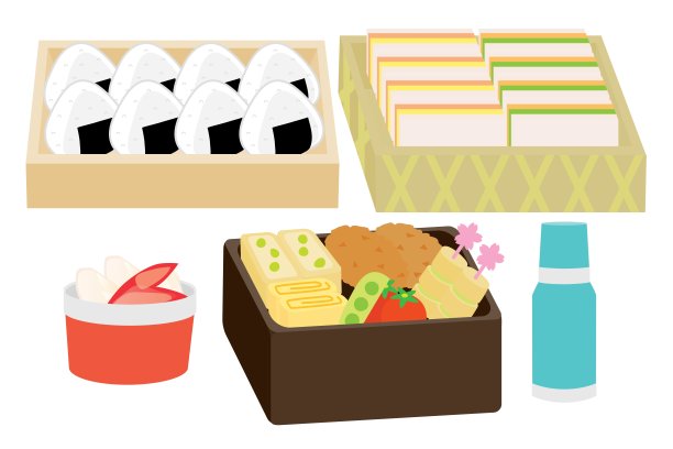 野餐的午餐盒。图片下载