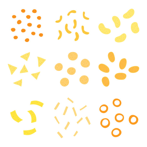 收集不同的芯片。图片下载