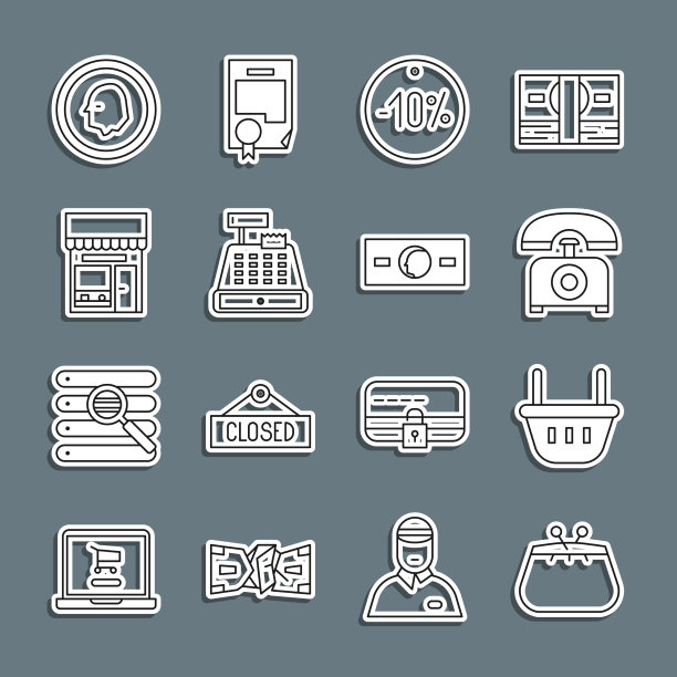 设置线钱包购物筐电话十图片下载