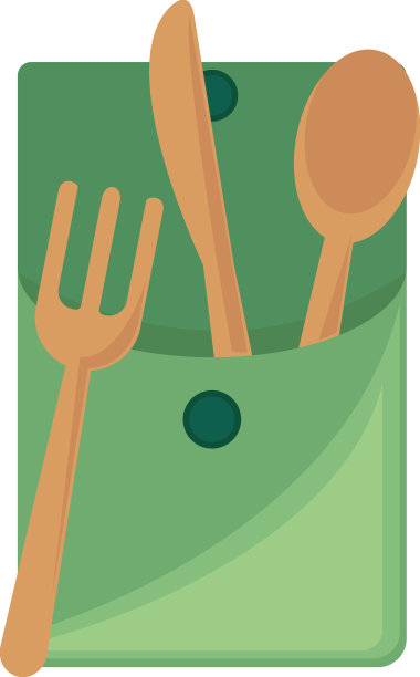 可回收的竹餐具图片下载