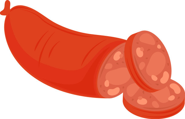 香肠图标孤立图片下载