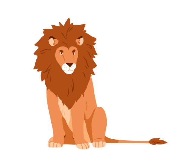 带鬃毛的野生成年雄狮非洲猫科动物图片下载