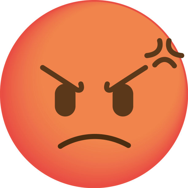 愤怒emoji脸图片下载