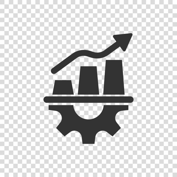 扁平化流程策略中的生产力图标图片下载