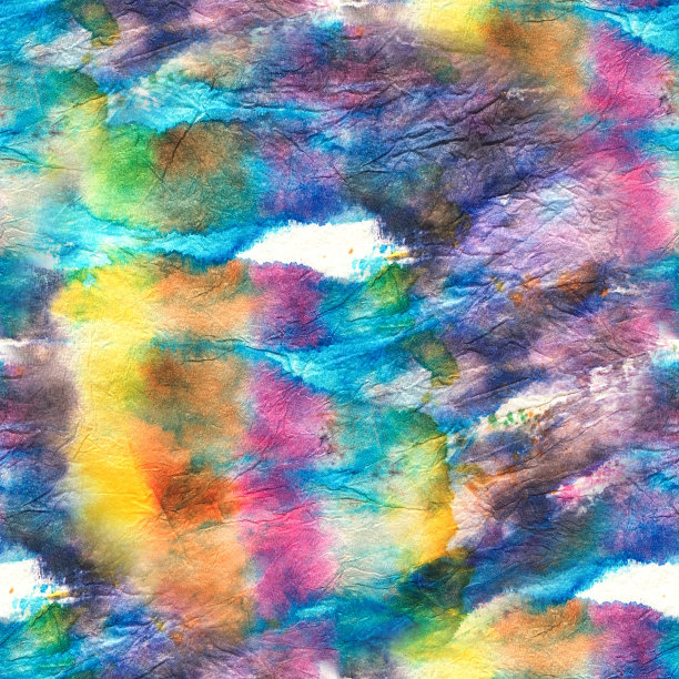 无缝流体活力壁纸。渐变日本扎染，水彩液体艺术品。彩色模式无缝图片下载