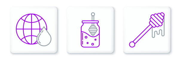 用滴蜜棒固定线蜂蜜勺图片下载