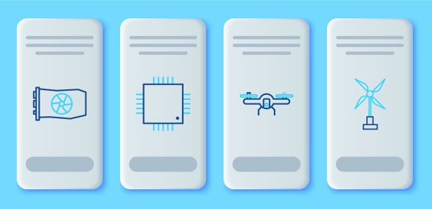 集线处理器与微电路CPU无人机图片下载