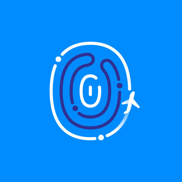 数字零标志用飞机指纹制成图片下载