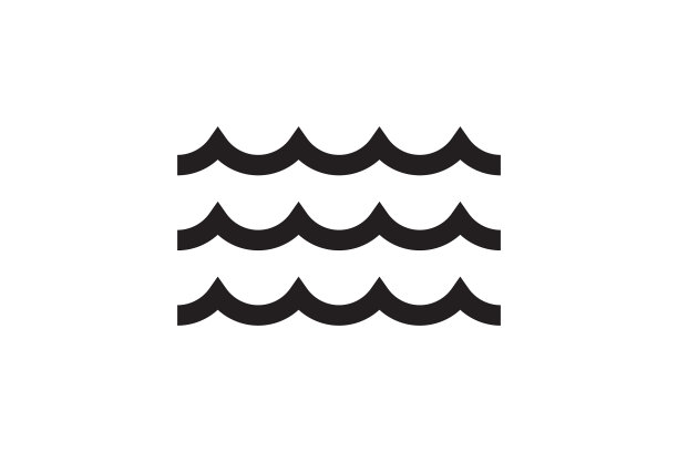 海洋波浪设计：海洋Logo图形元素图片下载