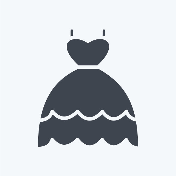 图标服装适合商业符号字形图片下载