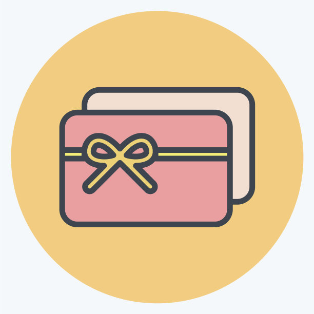 图标礼品卡适合商业标志颜色图片下载