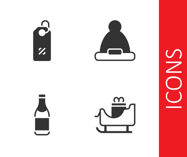 设置圣诞老人的雪橇折扣百分比图片下载