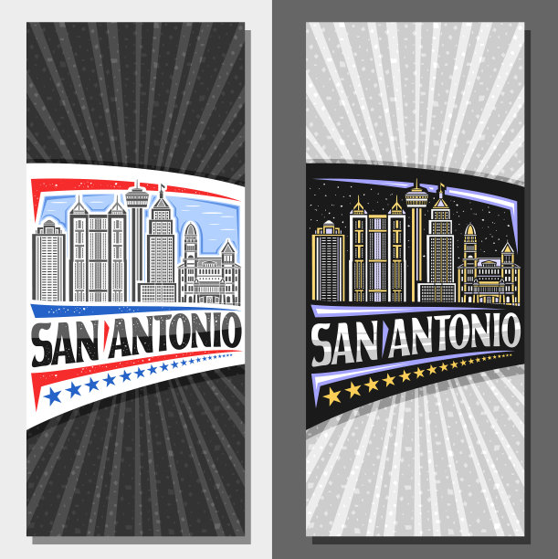 圣安东尼奥的垂直横幅图片下载