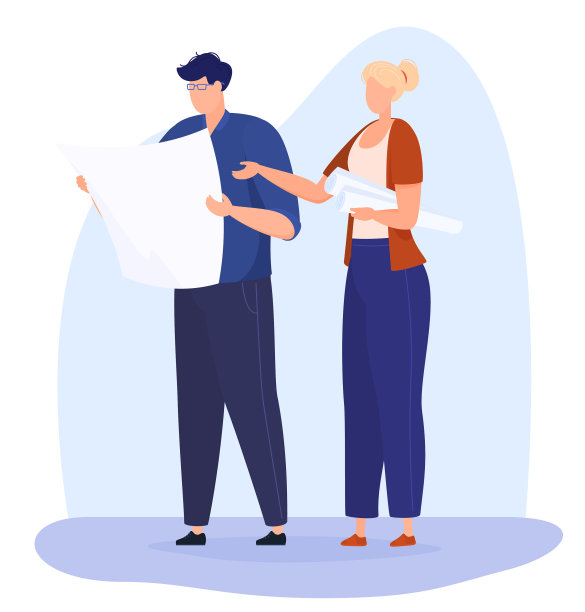 一位工程师和一位建筑师正在考虑图片下载