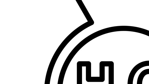 科学h2o图标轮廓艺术图片下载