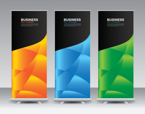 商业卷旗设置-卷旗设计图片下载