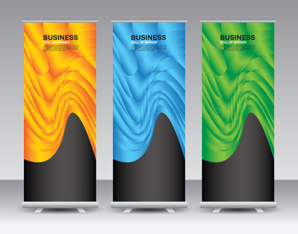 商业卷旗设置-卷旗设计图片下载