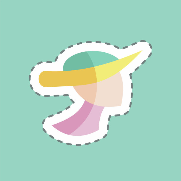 贴纸线条裁剪适合时尚摄影图片下载