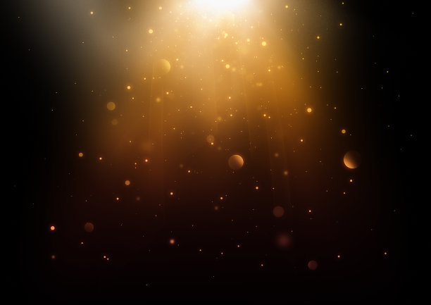 抽象的背景与闪光的光和下落的粒子图片下载