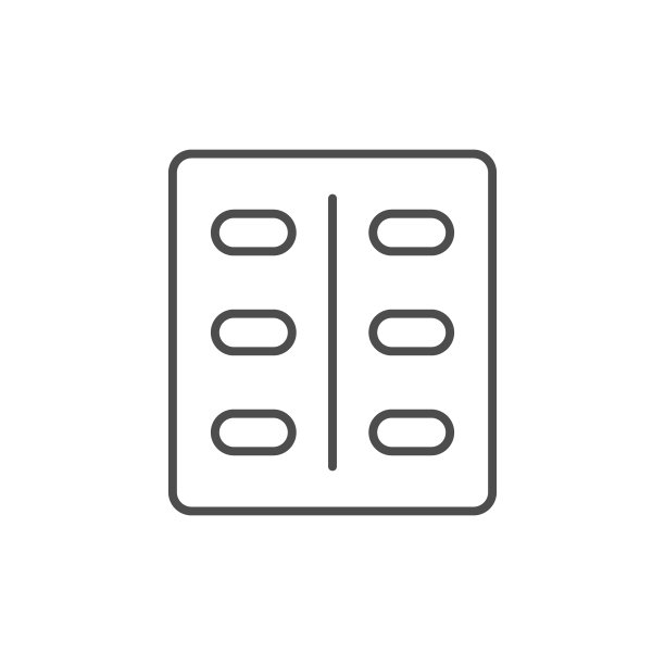 药片包装线轮廓图标图片下载