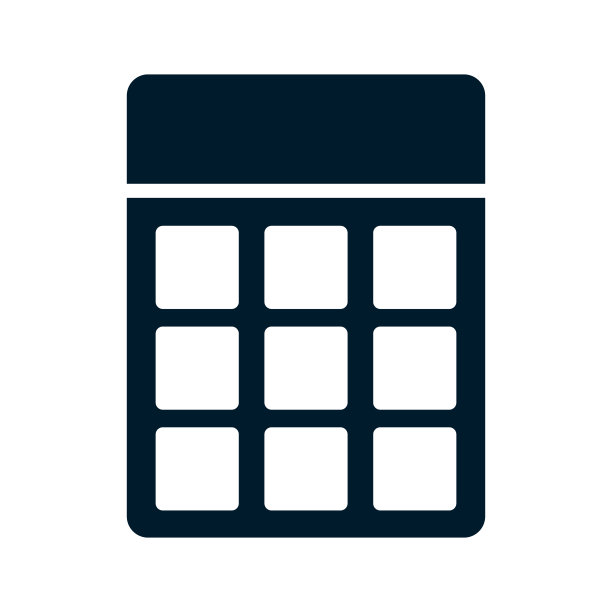 计算器轮廓图标。计算。向量。图片下载