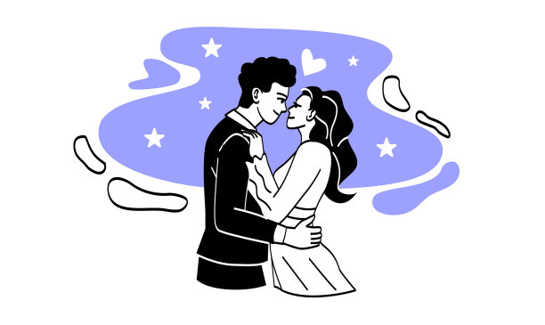 年轻的浪漫情侣图片下载