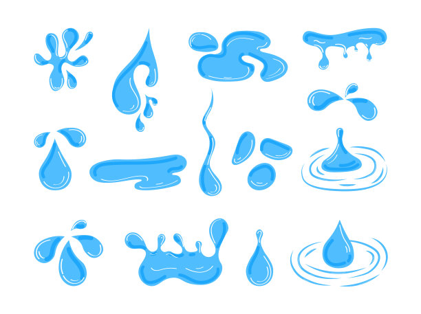 一组水滴图片下载