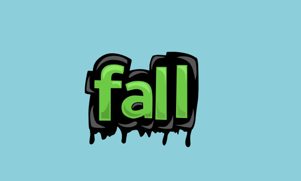 FALL背景文字矢量设计图片下载