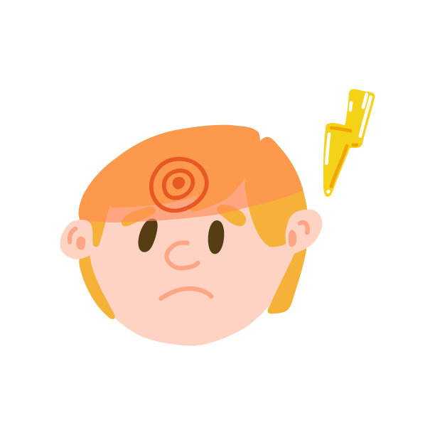 年轻人的头痛卡通平面风格。矢量插图的男孩患有偏头痛。有病的男人，有病的男人图片下载