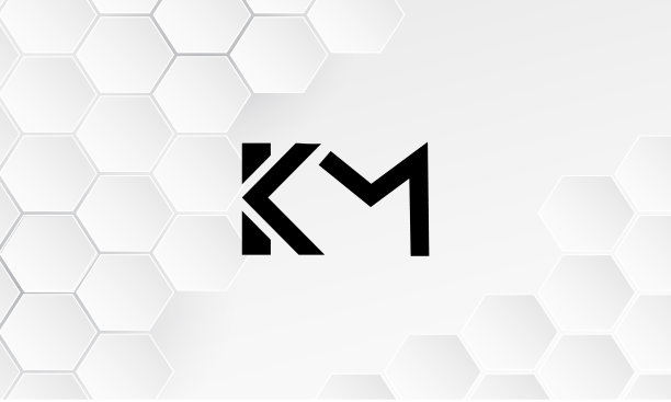 KM, MK Abstract Letters Logo Monogram。图片下载