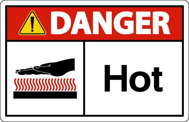 白色背景上的危险符号图片下载