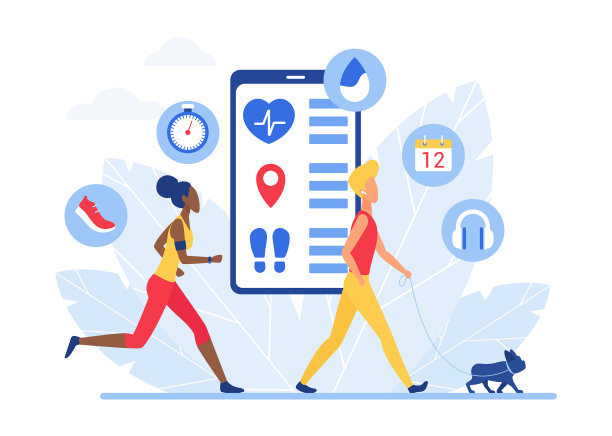 智能跟踪锻炼和活动应用程序图片下载