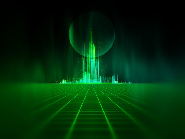 城市里的未来主义现代建筑图片下载