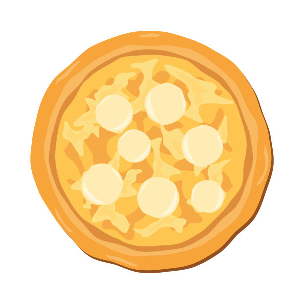 整个芝士披萨俯视图图标图片下载