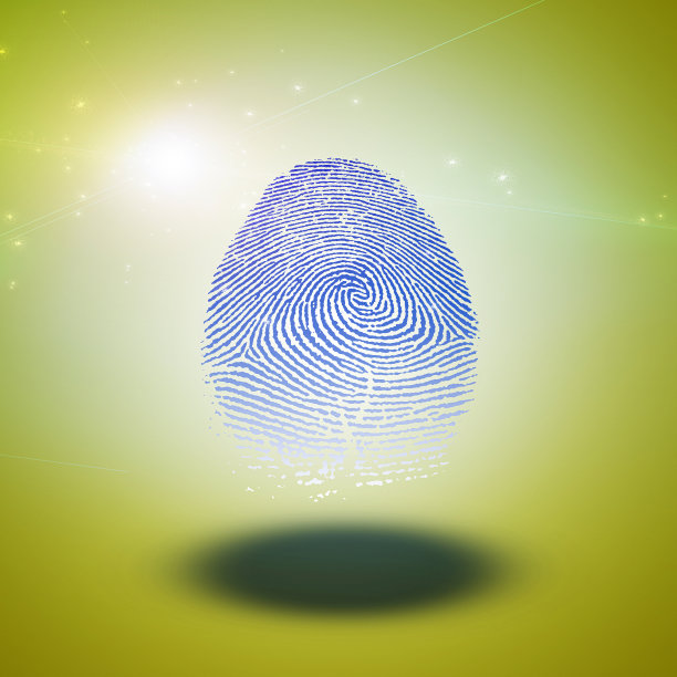 黄色背景指纹图片下载