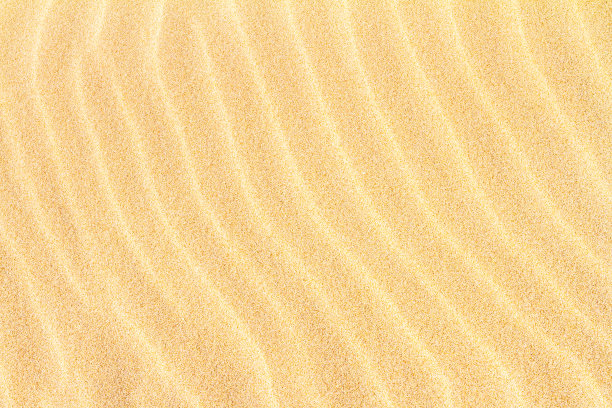 波浪起伏的沙子在海风和水的作用下形成的海岸，背景图片下载