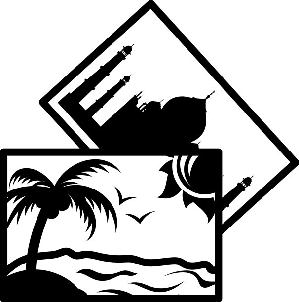 两张旅游照片图标图片下载