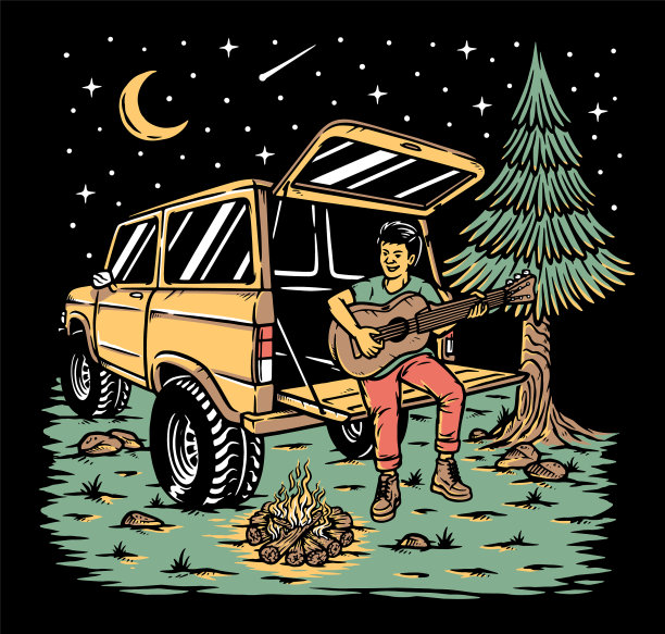 人在自然中弹吉他图片下载