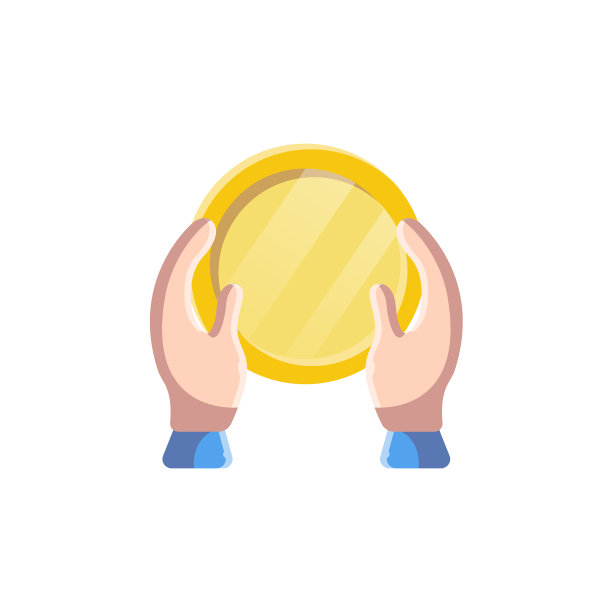 双手捧着金币平而干净图片下载