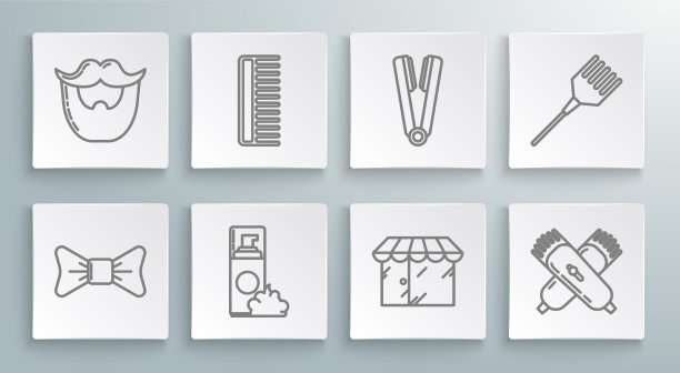 定线领结发刷剃须胶泡沫图片下载