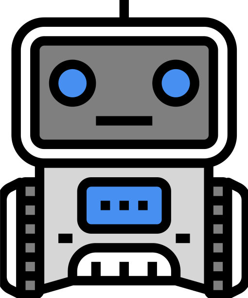 智能机器人彩色图标图片下载