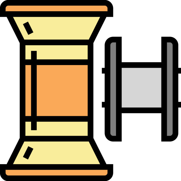 线轴下水道配件彩色图标图片下载