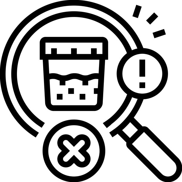 阳性药物测试线图标图片下载