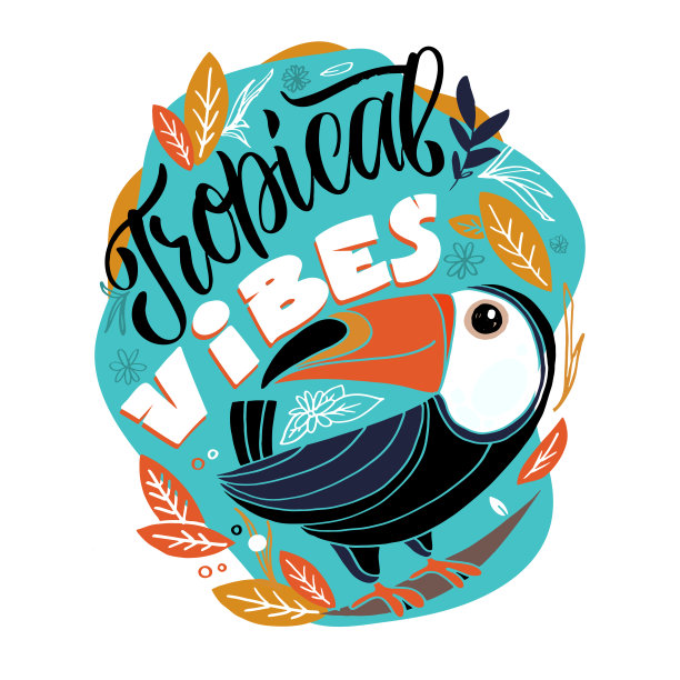 可爱的手绘涂鸦明信片。刻字艺术t恤设计。图片下载